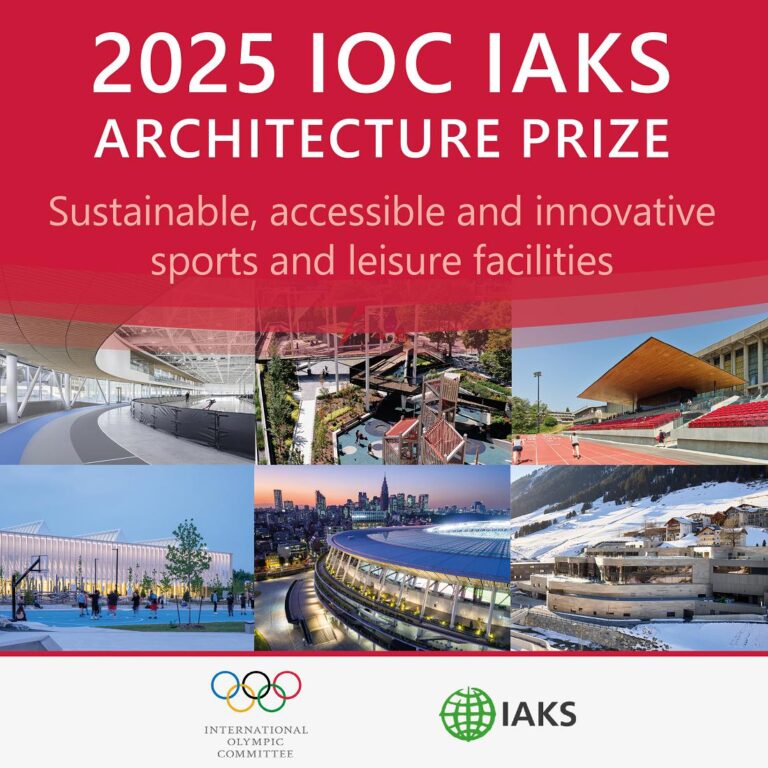 Auslobung des IOC IAKS Architekturpreis 2025 gestartet
