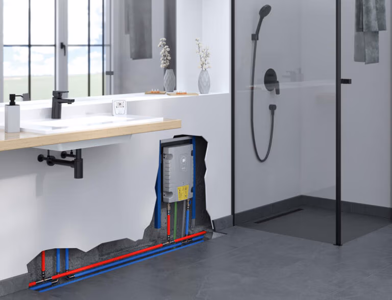 CLAGE ISX verbindet dezentrale Warmwasserbereitung mit Modbus Anbindung und intelligentem Lastmanagement.
