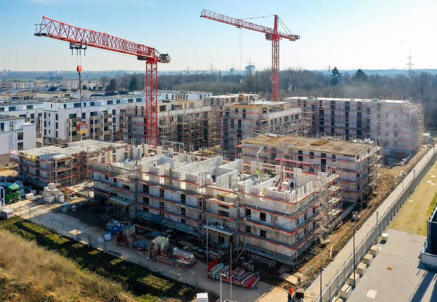 Große Fensterflächen und bodentiefe Elemente prägen die Architektur des Projekts und stellen zugleich hohe Anforderungen an die sichere Fenstermontage.
Bildquelle: Jörg Puchmüller