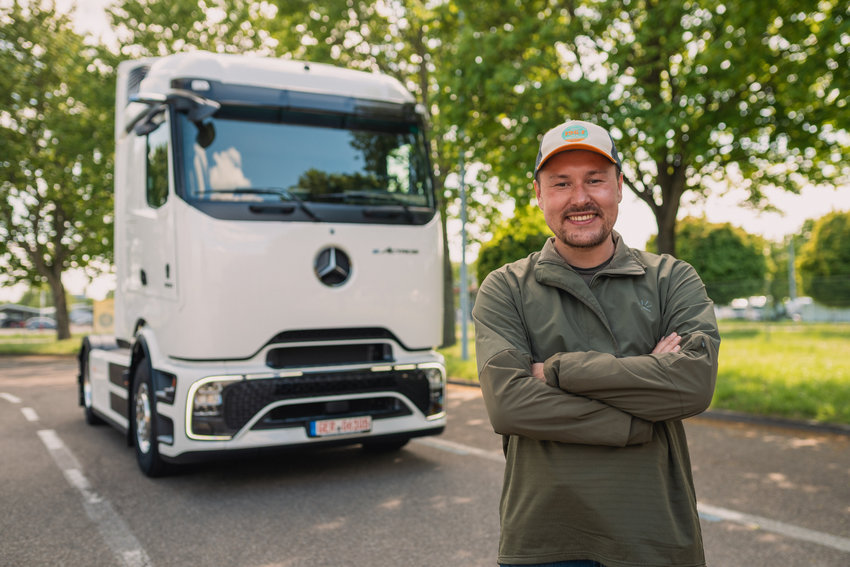 Bildunterschrift Weltumrundung mit dem Mercedes-Benz eActros 600 Copyright Daimler Truck AG