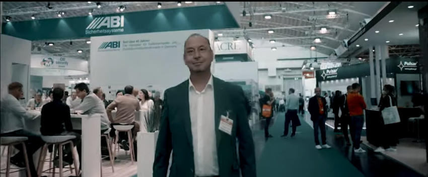 Matthias Bruchmann auf der Security Essen. Eigenes Archivbild: Verlag Bruchmann