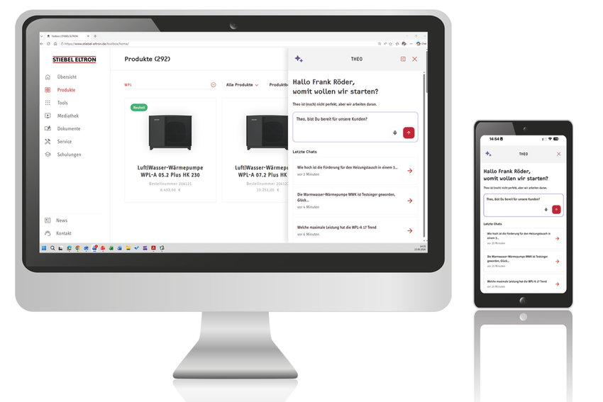 Neuer Chatbot in der Stiebel Eltron-Toolbox „Theo“ soll Fachpartner mit KI im Arbeitsalltag unterstützen