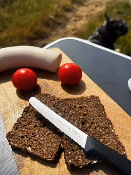 Rolltasche mit sieben Fächern und Aufhängeöse