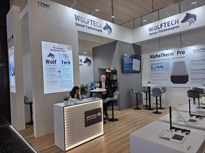 Wolftech Stand auf der glasstec