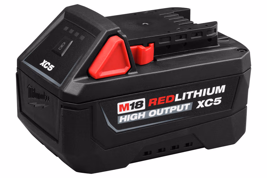 Milwaukee stellt M18 HIGH OUTPUT XC5-Akku mit 5,0 Ah und Tabless-Zellen vor