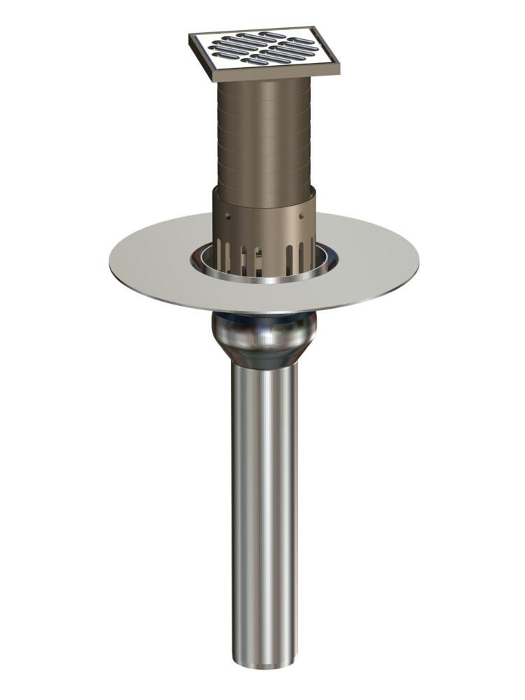 Platz und Material sparen mit schlanken Ablaufsystemen: Die
Serie V ist ein sicheres Ablaufsystem für Balkone, das auch in
der Nennweite DN 50 zuverlässig das Niederschlagswasser
abführt. Loro zeigt auf der BAU in Halle B2/502 viele Neuheiten
für die Balkon- und Flachdachentwässerung
Bilder: Loro