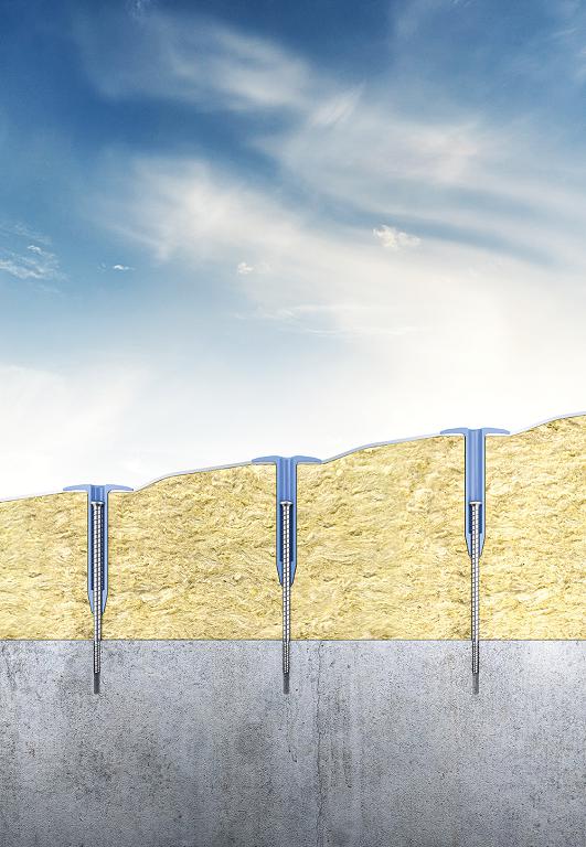 Das Befestigungssystem TIA sorgt für eine präzise und sichere Befestigung auf Betondecken, auch bei unebenen oder inhomogenen Untergründen.
Bildquelle: SFS
