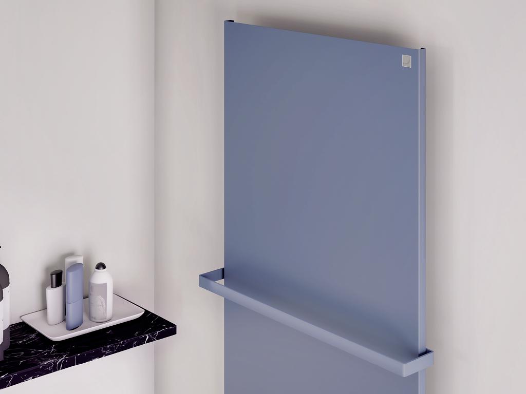 sthetik aus einem Guss: Der renommierte Wärmespezialist Zehnder sorgt für eine besonders stilvolle Optik im Bad, bietet er doch auch die Handtuchhalter, bisher nur in Chrom erhältlich, in der Farbe des Heizkörpers an. Hier zu sehen am Beispiel Zehnder Fina Lean Bar.