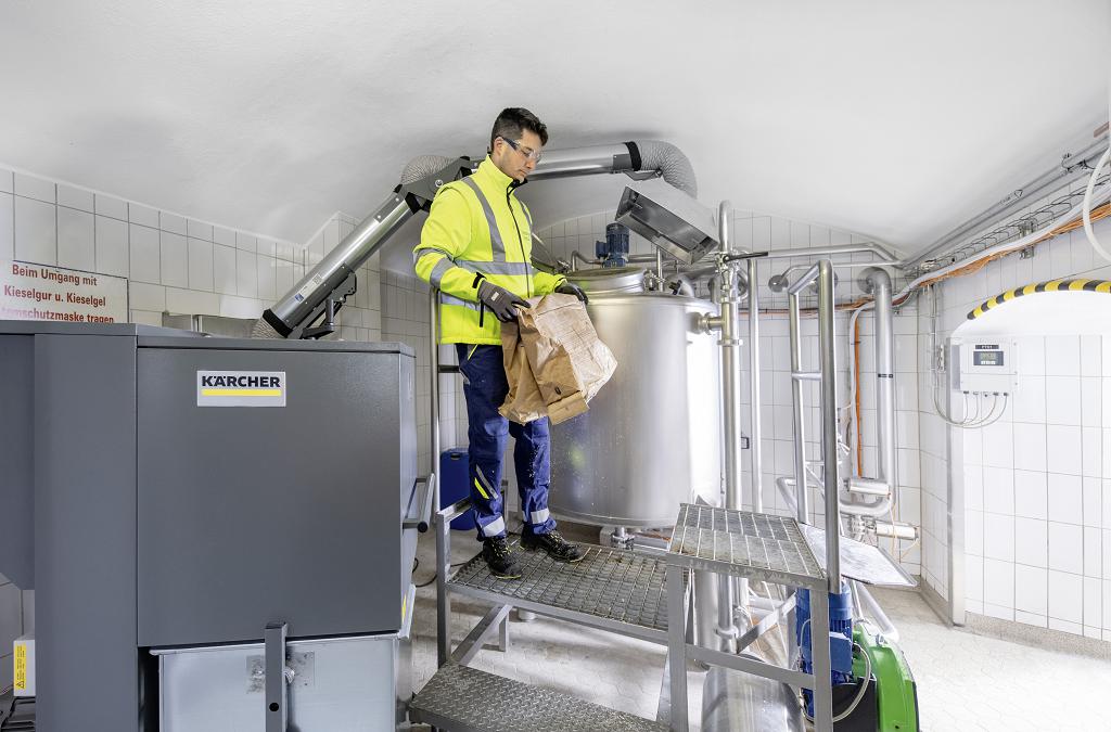 Entstaubungsanlage ID 130/22 von Kärcher jetzt mit Absaugarm