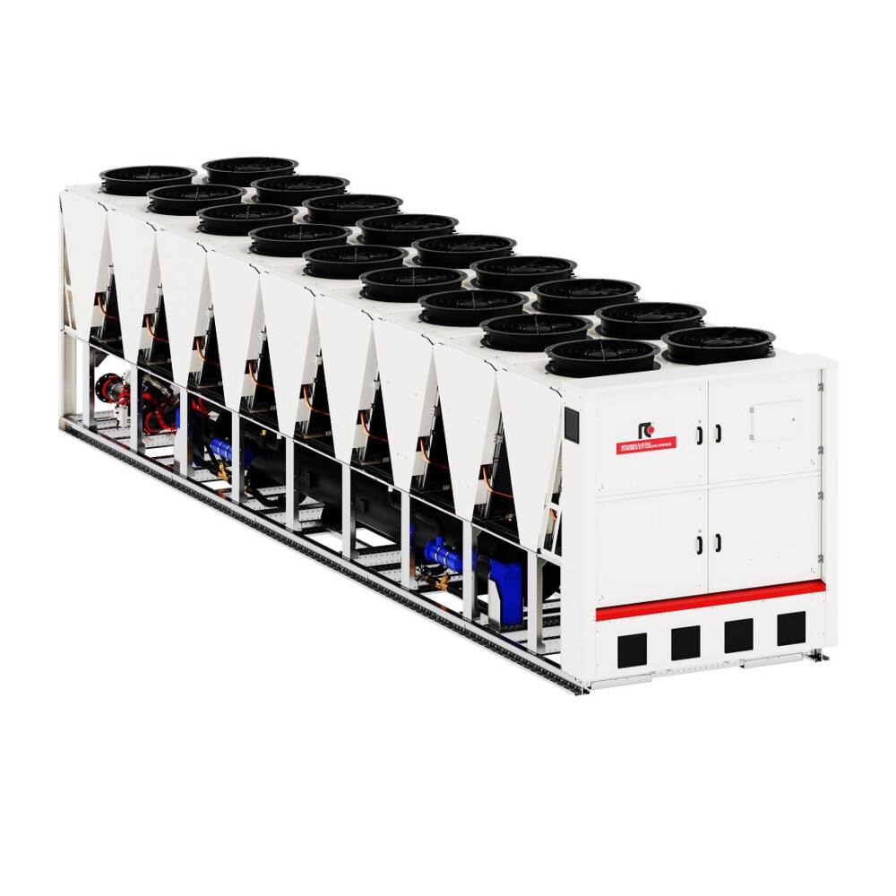 Abbildungen: Mitsubishi Electric
TR2-W-G04-Z:
Die Effizienz der neuen TR2-W-G04-Z Serie wassergekühlter Kaltwassersätze zur Kühlung von Hyperscale-Rechenzentren gehört zu den höchsten ihrer Klasse.
