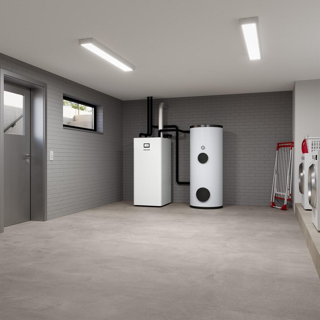 invertergeregelte R290-Sole-Wärmepumpe