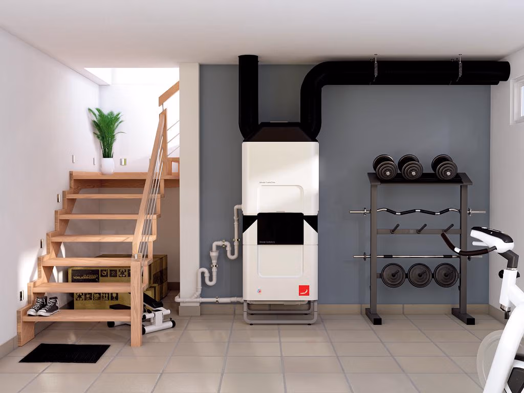 Die Kühleinheit Zehnder ComfoClime Cool vereint Lüftung, Kühlung und Erwärmung in einem kompakten Gerät. Ob Sommerhitze, kühle Übergangszeit oder frostiger Winter: Bewohner genießen stets frische, gefilterte Luft in der idealen Temperatur.
Bildquelle: Zehnder Group Deutschland GmbH, Lahr.