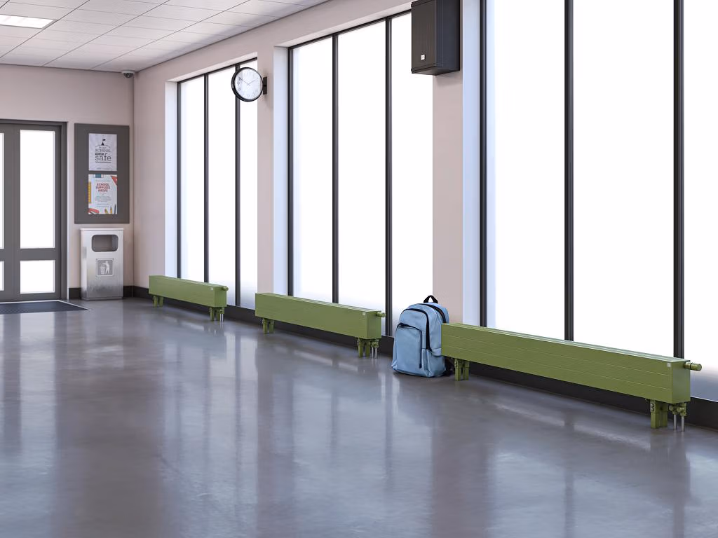 Für den Konvektor Zehnder Radiavector in klassischer Paneel-Optik, sind ab sofort drei neue, anschraubbare Fußkonsolen verfügbar: HDF (Höhe= 100 mm) inklusive Kunststoff-Abdeckkappe, HD10 (Höhe= 100 bis 110 mm) und HD45 (maximale Höhe = 460 mm). Bildquelle: Zehnder Group Deutschland GmbH, Lahr.